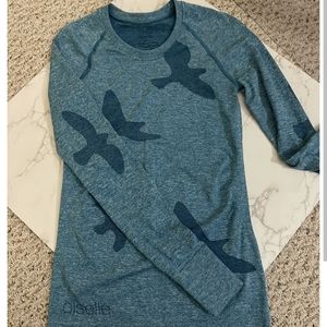 Oiselle "wings out" long sleeve shirt